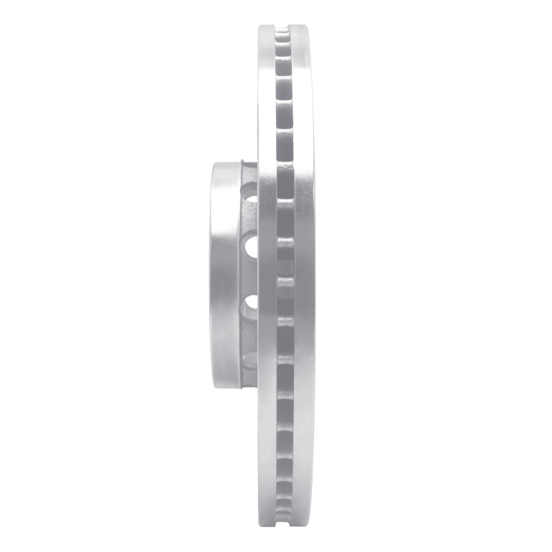 Audi A8 Brake Rotor (1) - Front Left - R1 Concepts - Drilled & Slotted - Silver - `00-`03